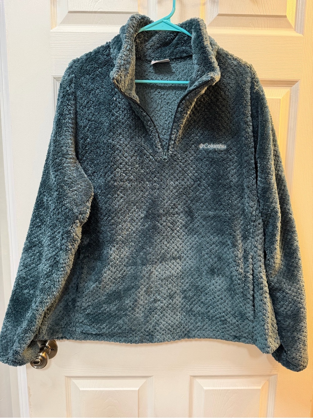 Columbia Plush Half-Zip Teddy Jacket in Charcoal